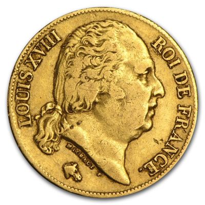 20 Francs Louis XVIII 1814-1824